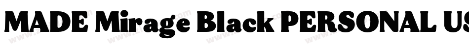 MADE Mirage Black PERSONAL USE字体转换